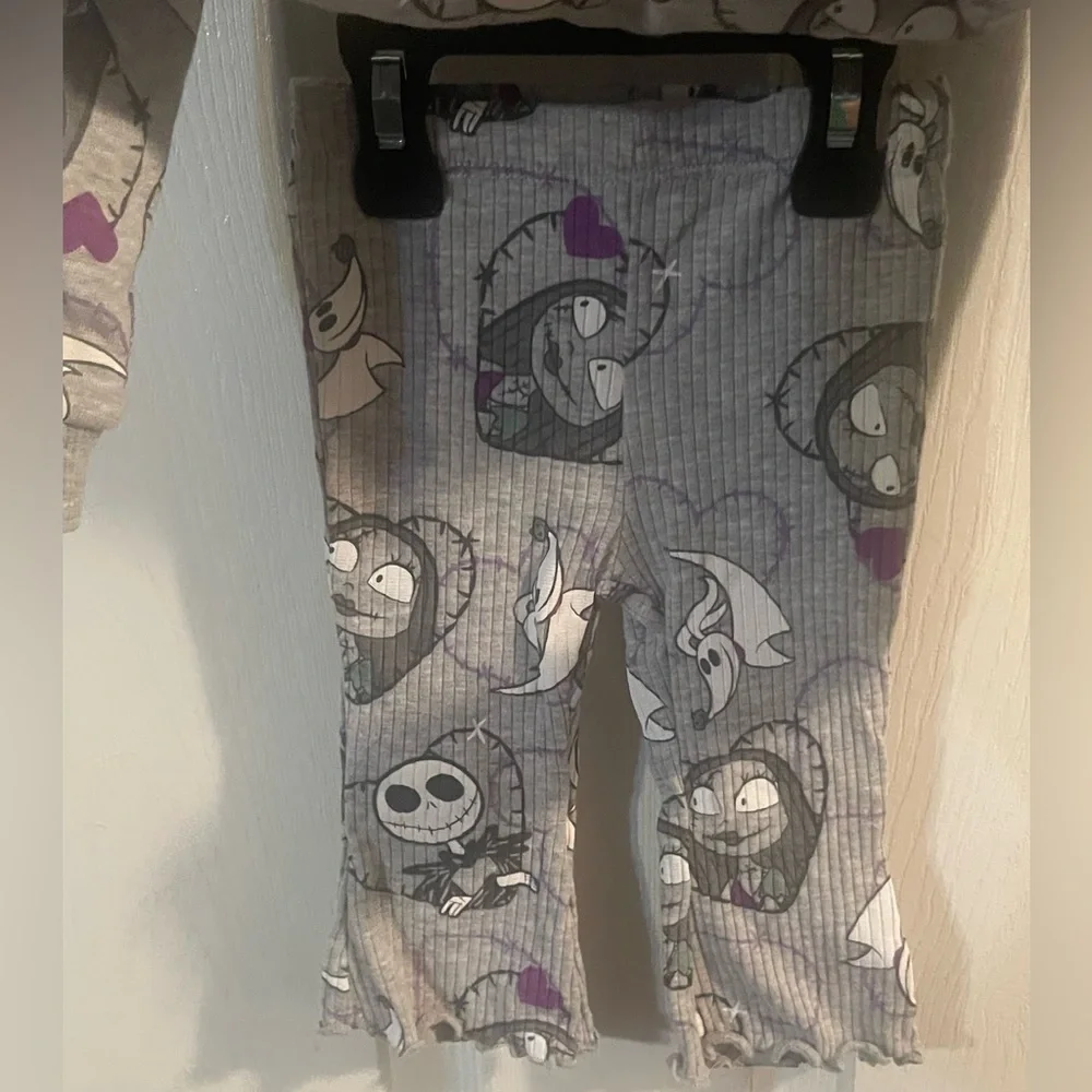 NWT Disney Baby Nightmare‎ Before Christmas 2 Piece Outfit Set 3-6M Jack Sally